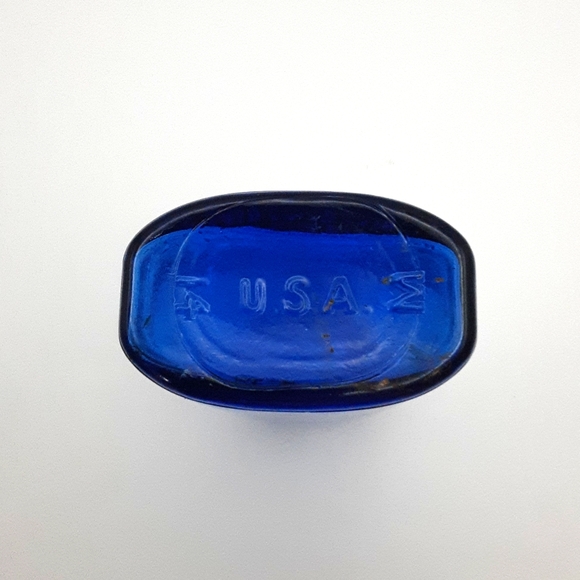 Early Vintage Milk of Magnesia Cobalt Blue Bottle 5" - Picture 6 of 8